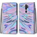 For OPPO A9 (2020) / A5 (2020) / A11X / A11 Coloured Drawing Cross Texture Horizontal Flip PU Leather Case with Holder & Card Slots & Wallet & Lanyard(Fluorescent Water Texture)