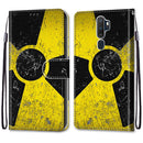 For OPPO A9 (2020) / A5 (2020) / A11X / A11 Coloured Drawing Cross Texture Horizontal Flip PU Leather Case with Holder & Card Slots & Wallet & Lanyard(Yellow Black Logo)