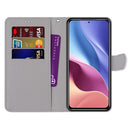 For Xiaomi Redmi K40 / K40 Pro / K40 Pro+ Coloured Drawing Cross Texture Horizontal Flip PU Leather Case with Holder & Card Slots & Wallet & Lanyard(Fluorescent Water Texture)