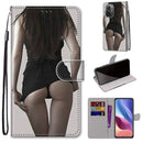 For Xiaomi Redmi K40 / K40 Pro / K40 Pro+ Coloured Drawing Cross Texture Horizontal Flip PU Leather Case with Holder & Card Slots & Wallet & Lanyard(Upskirt)