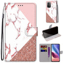 For Xiaomi Redmi K40 / K40 Pro / K40 Pro+ Coloured Drawing Cross Texture Horizontal Flip PU Leather Case with Holder & Card Slots & Wallet & Lanyard(Pink Stone Texture)