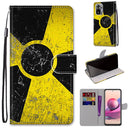 For Xiaomi Redmi Note 10 4G / Note 10S Coloured Drawing Cross Texture Horizontal Flip PU Leather Case with Holder & Card Slots & Wallet & Lanyard(Yellow Black Logo)
