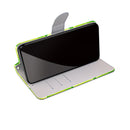 For Samsung Galaxy S21 FE Coloured Drawing Cross Texture Horizontal Flip PU Leather Case with Holder & Card Slots & Wallet & Lanyard(Green Lemon)