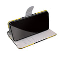 For Samsung Galaxy S21 FE Coloured Drawing Cross Texture Horizontal Flip PU Leather Case with Holder & Card Slots & Wallet & Lanyard(Yellow Black Logo)
