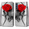 For Samsung Galaxy S21 FE Coloured Drawing Cross Texture Horizontal Flip PU Leather Case with Holder & Card Slots & Wallet & Lanyard(Wood Red Rose)
