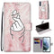 For Samsung Galaxy S21 FE Coloured Drawing Cross Texture Horizontal Flip PU Leather Case with Holder & Card Slots & Wallet & Lanyard(Pink Hands Heart)