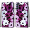 For Samsung Galaxy S21 FE Coloured Drawing Cross Texture Horizontal Flip PU Leather Case with Holder & Card Slots & Wallet & Lanyard(Chrysanthemum Pink White Purple)