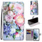 For Samsung Galaxy S21 FE Coloured Drawing Cross Texture Horizontal Flip PU Leather Case with Holder & Card Slots & Wallet & Lanyard(Light Pink Bouquet)