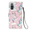 For Xiaomi Redmi Note 10 Pro / Note 10 Pro Max 3D Painting Horizontal Flip Leather Case with Holder & Card Slot & Wallet & Lanyard(Pink Pony)
