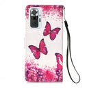 For Xiaomi Redmi Note 10 Pro / Note 10 Pro Max 3D Painting Horizontal Flip Leather Case with Holder & Card Slot & Wallet & Lanyard(Rose Red Butterfly)