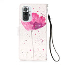 For Xiaomi Redmi Note 10 Pro / Note 10 Pro Max 3D Painting Horizontal Flip Leather Case with Holder & Card Slot & Wallet & Lanyard(Flower)