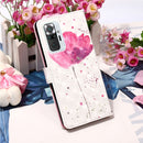 For Xiaomi Redmi Note 10 Pro / Note 10 Pro Max 3D Painting Horizontal Flip Leather Case with Holder & Card Slot & Wallet & Lanyard(Flower)
