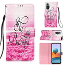 For Xiaomi Redmi Note 10 Pro / Note 10 Pro Max 3D Painting Horizontal Flip Leather Case with Holder & Card Slot & Wallet & Lanyard(Beautiful)
