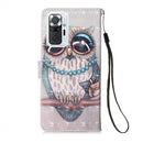 For Xiaomi Redmi Note 10 Pro / Note 10 Pro Max 3D Painting Horizontal Flip Leather Case with Holder & Card Slot & Wallet & Lanyard(Owl)