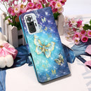 For Xiaomi Redmi Note 10 Pro / Note 10 Pro Max 3D Painting Horizontal Flip Leather Case with Holder & Card Slot & Wallet & Lanyard(Gold Butterfy)