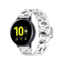 20mm For Samsung Galaxy Watch Active2 / Active Adjustable Elastic Printing Watch Band(Universe)