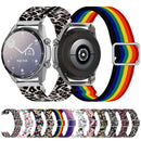 22mm For Galaxy Watch3 45mm/ Huawei Watch GT 2 Pro Adjustable Elastic Printing Watch Band(Rainbow)