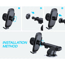 JOYROOM JR-ZS259 360-degree Rotating Stretching Mechanical Dashboard Car Holder for 4.7-6.9 inch Mobile Phones