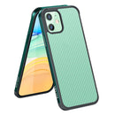 SULADA Luxury 3D Carbon Fiber Textured Shockproof Metal + TPU Frame Case For iPhone 11(Dark Green)