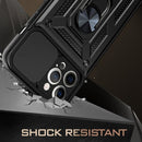For iPhone 11 Sliding Camera Cover Design TPU+PC Protective Case (Black)