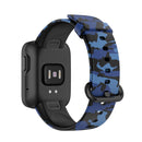 For Xiaomi Mi Watch Lite / Redmi Watch Silicone Printing Replacement Watchband(Camouflage Blue)