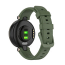 For Garmin Lily Silicone Watch Band with Dismantling Tools(Dark Green)