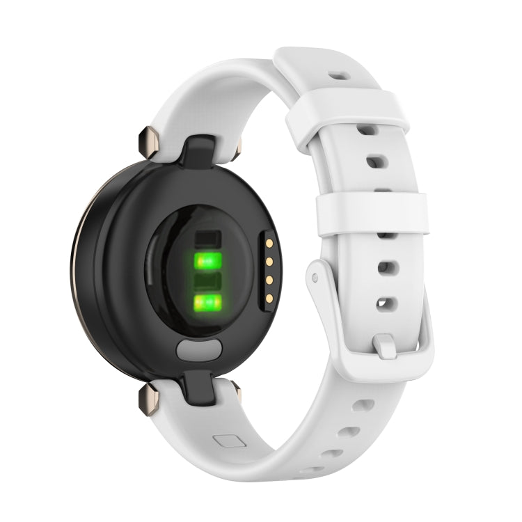 For Garmin Lily Silicone Watch Band with Dismantling Tools(White)