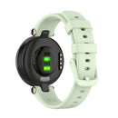 For Garmin Lily Silicone Watch Band with Dismantling Tools(Green)