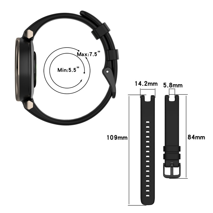 For Garmin Lily Silicone Watch Band with Dismantling Tools(Grey)