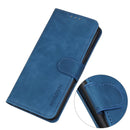 For Realme 9 5G / Realme 8 5G / Realme V13 5G KHAZNEH Retro Texture PU + TPU Horizontal Flip Leather Case(Blue)