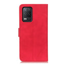 For Realme 9 5G / Realme 8 5G / Realme V13 5G KHAZNEH Retro Texture PU + TPU Horizontal Flip Leather Case(Red)