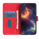 For Realme 9 5G / Realme 8 5G / Realme V13 5G KHAZNEH Retro Texture PU + TPU Horizontal Flip Leather Case(Red)