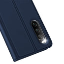 For Sony Xperia 10 III / 10 III Lite DUX DUCIS Skin Pro Series Horizontal Flip PU + TPU Leather Case with Holder & Card Slots(Blue)