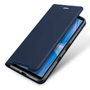 For Sony Xperia 10 III / 10 III Lite DUX DUCIS Skin Pro Series Horizontal Flip PU + TPU Leather Case with Holder & Card Slots(Blue)