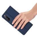 For Sony Xperia 10 III / 10 III Lite DUX DUCIS Skin Pro Series Horizontal Flip PU + TPU Leather Case with Holder & Card Slots(Blue)