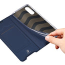 For Sony Xperia 10 III / 10 III Lite DUX DUCIS Skin Pro Series Horizontal Flip PU + TPU Leather Case with Holder & Card Slots(Blue)