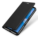 For Sony Xperia 10 III / 10 III Lite DUX DUCIS Skin Pro Series Horizontal Flip PU + TPU Leather Case with Holder & Card Slots(Black)