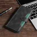 For Samsung Galaxy A71 Stitching Skin Feel Magnetic Buckle Horizontal Flip PU Leather Case with Holder & Card Slots & Wallet(Black)