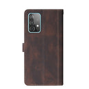 For Samsung Galaxy A52 5G / 4G Stitching Skin Feel Magnetic Buckle Horizontal Flip PU Leather Case with Holder & Card Slots & Wallet(Brown)