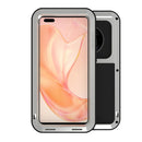 For Huawei Mate 40 Pro LOVE MEI Metal Shockproof Waterproof Dustproof Protective Case without Glass(Silver)