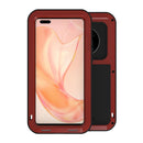 For Huawei Mate 40 Pro LOVE MEI Metal Shockproof Waterproof Dustproof Protective Case without Glass(Red)