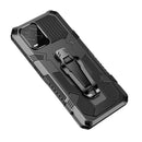 For OPPO Realme 8 / 8 Pro Armor Warrior Shockproof PC + TPU Protective Case(Black)