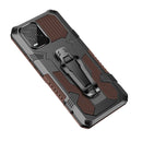 For OPPO Realme 8 / 8 Pro Armor Warrior Shockproof PC + TPU Protective Case(Coffee)