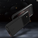 For Samsung Galaxy A72 5G / 4G LOVE MEI Metal Shockproof Waterproof Dustproof Protective Case with Glass(Silver)