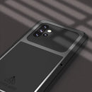 For Samsung Galaxy A72 5G / 4G LOVE MEI Metal Shockproof Waterproof Dustproof Protective Case with Glass(Silver)