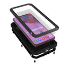 For Samsung Galaxy S21 5G LOVE MEI Metal Shockproof Waterproof Dustproof Protective Case with Glass(Army Green)