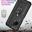 For Xiaomi Redmi Note 10 / Note 10s Shockproof TPU + PC Protective Case with 360 Degree Rotating Holder(Black)