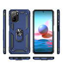 For Xiaomi Redmi Note 10 / Note 10s Shockproof TPU + PC Protective Case with 360 Degree Rotating Holder(Blue)