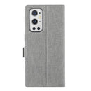 For OnePlus 9 Pro ViLi K Series Shockproof TPU + PU Leather Magnetic Buckle Horizontal Flip Case with Card Slots & Wallet & Holder(Grey)