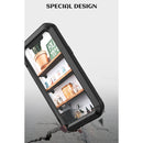 LOVE MEI Metal Shockproof Waterproof Dustproof Protective Case For iPhone 12(Black)